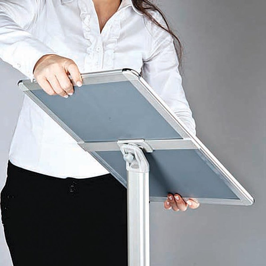 EXPO INFO STAND Vertical/Horizontal  25mm A4 alu