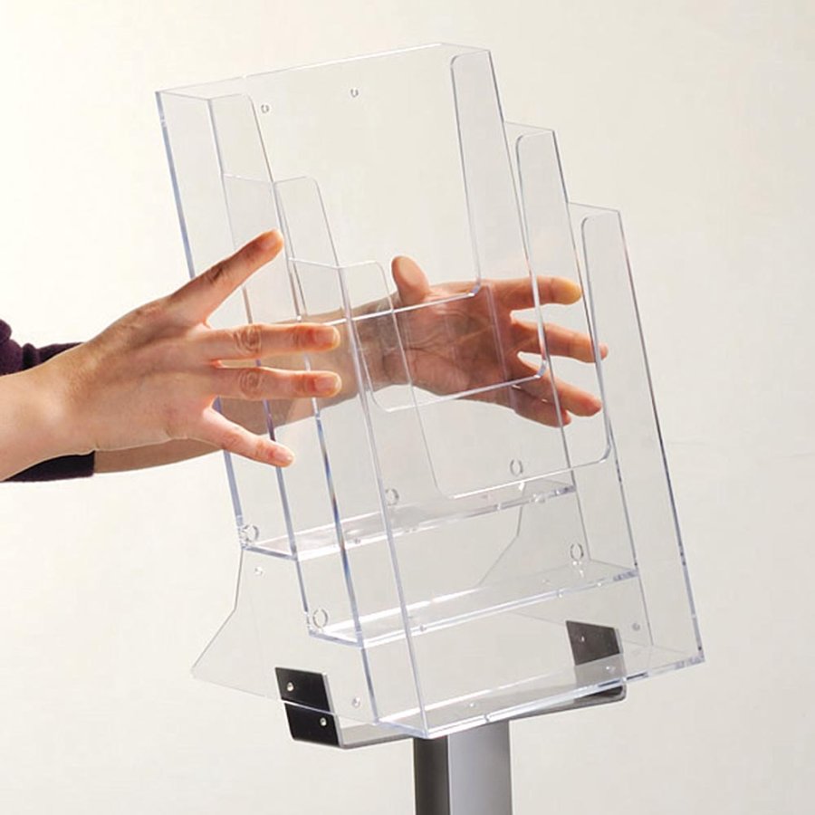 Pillar Leaflet Dispenser 3xA4