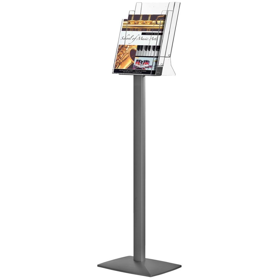 Pillar Leaflet Dispenser 3xA4