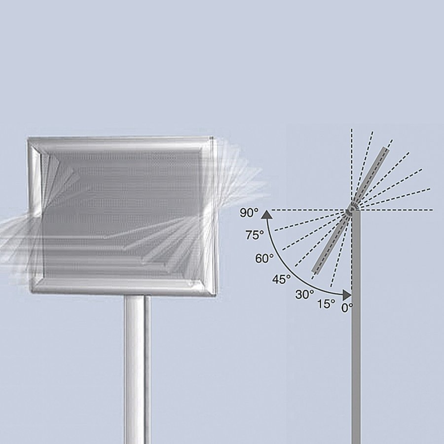 Adjustable Infoboard Flex, A3 mitred