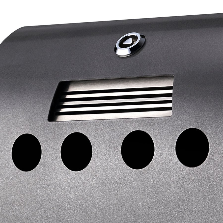 Cigarette Bin Convex, grey coated, 2,1 l