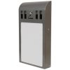 Cigarette Bin Curved A4 Info, for outdoor use, 3,3 l #2