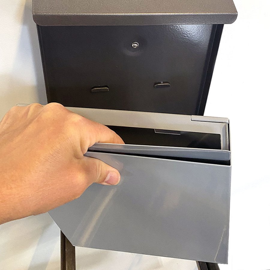 Cigarette Bin Curved A4 Info, for outdoor use, 3,3 l