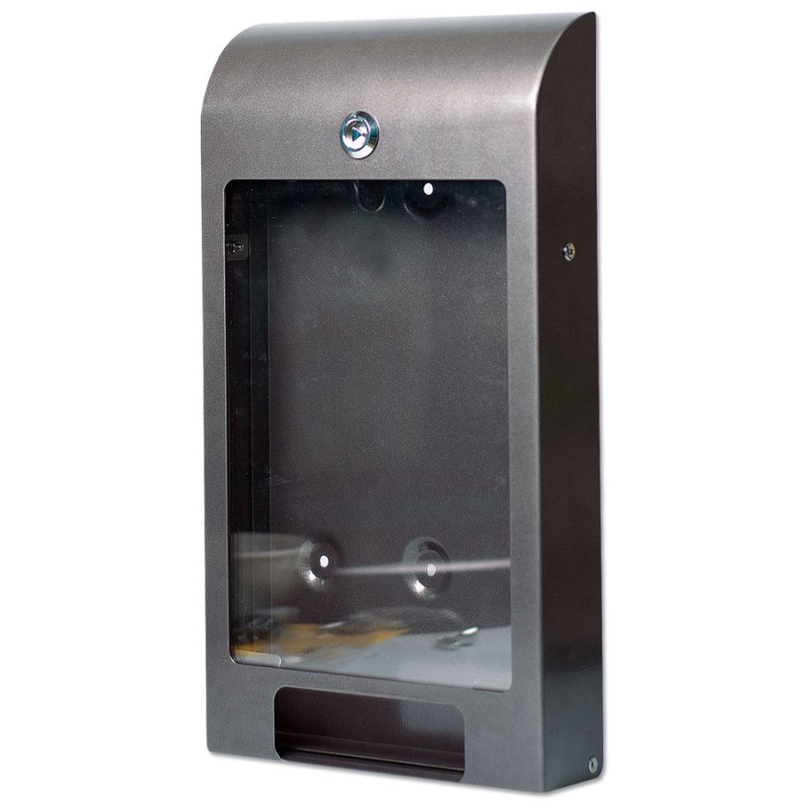 Dispenser for Dogbags, grey, with A4 info