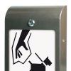 Dispenser for Dogbags, grey, with A4 info #3