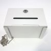 Donation Box, white, with A5 info #3