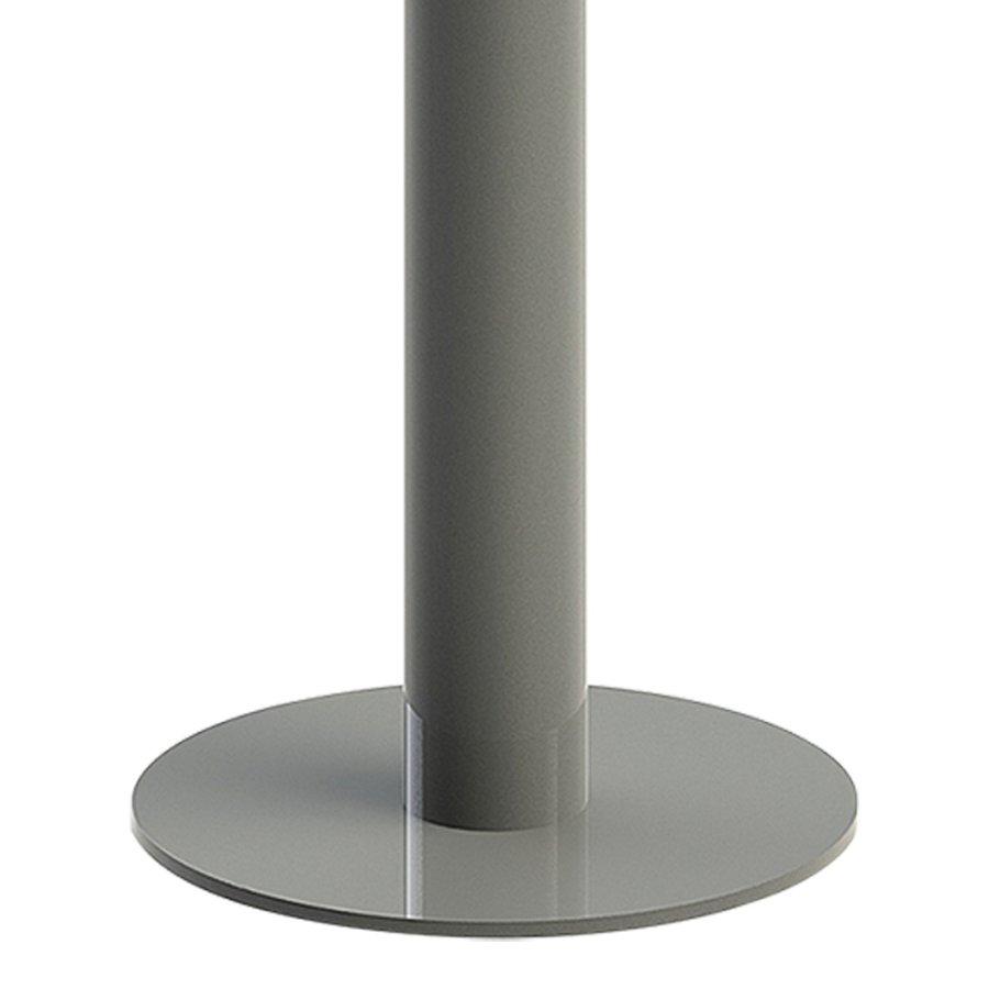 Cigarette Bin Pole, grey laquered, for outdoor use