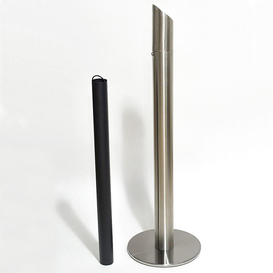 Cigarette Bin Pole  - Stainless