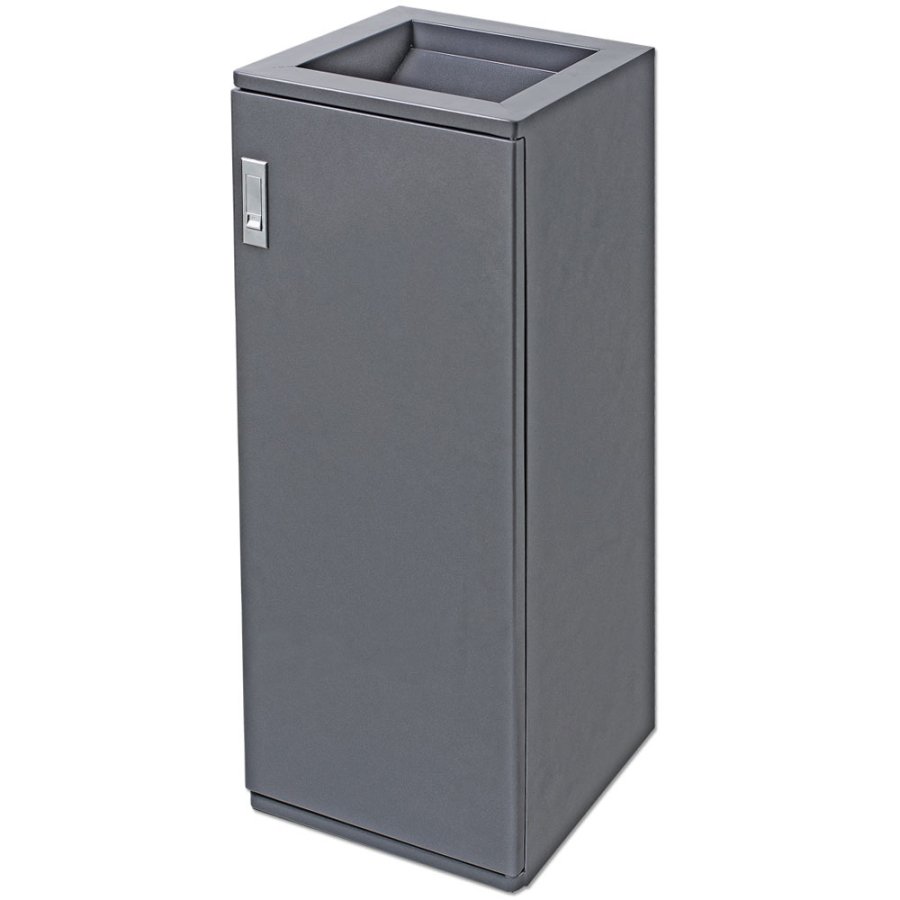 Waste Bin, Square, RAL 9007
