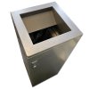 Waste Bin, Square, RAL 9007 #2