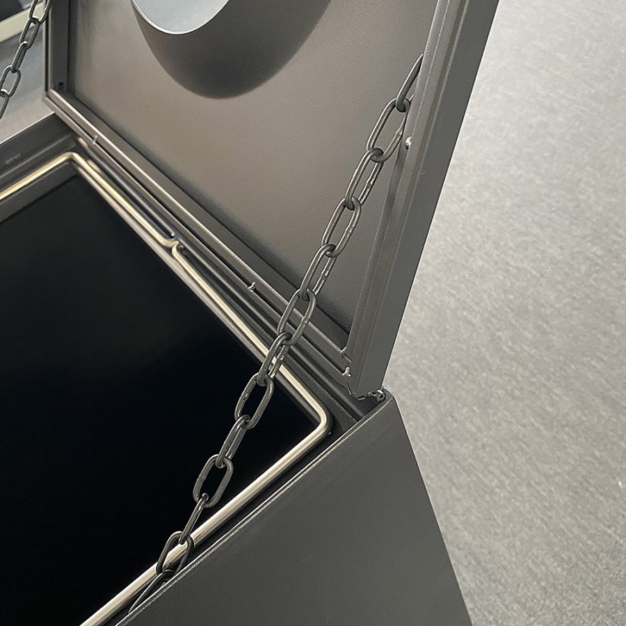 Waste Bin Outdoor, black, maxi 120 L