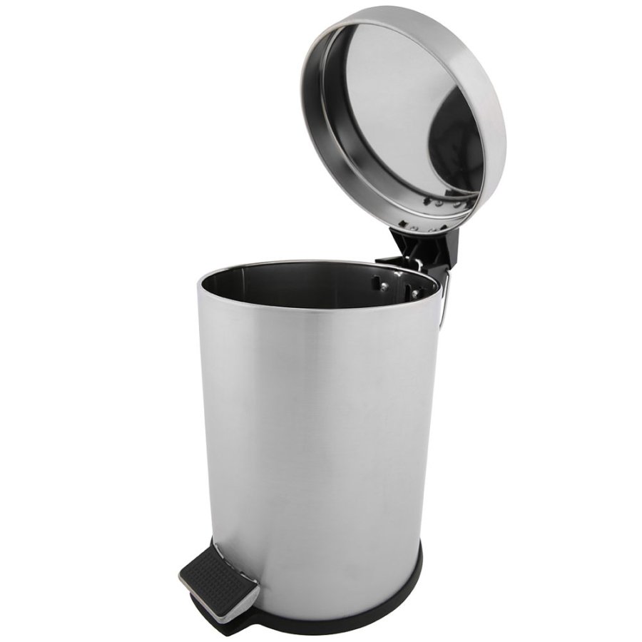 Pedal Trash Can, 20 L - Silver