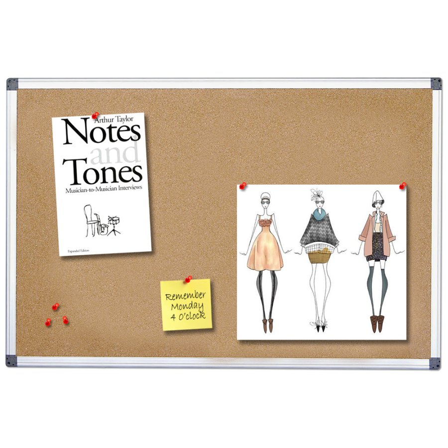 Cork Notice Board, 120 x 90 cm