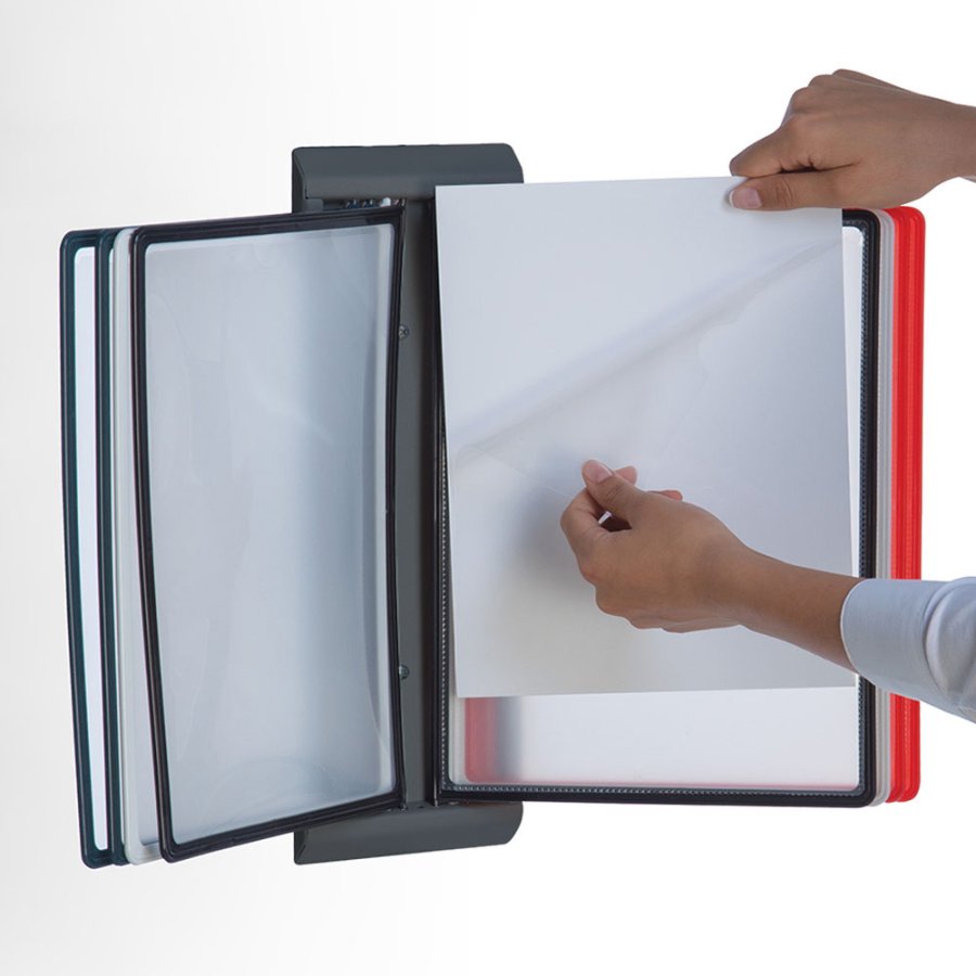 Poster Pockets for Reference Racks - 10 pcs. - Red