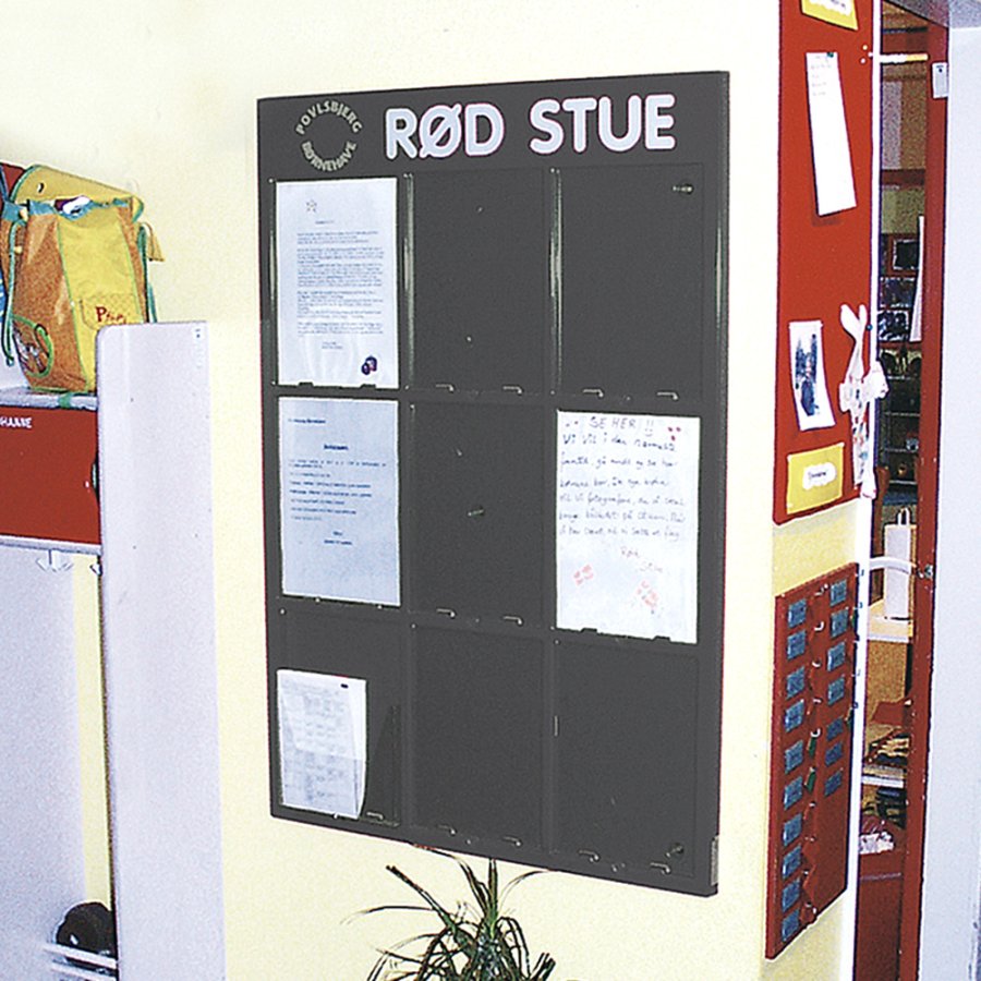 Info Module Board 9xA4 Charcoal, RAL 7016