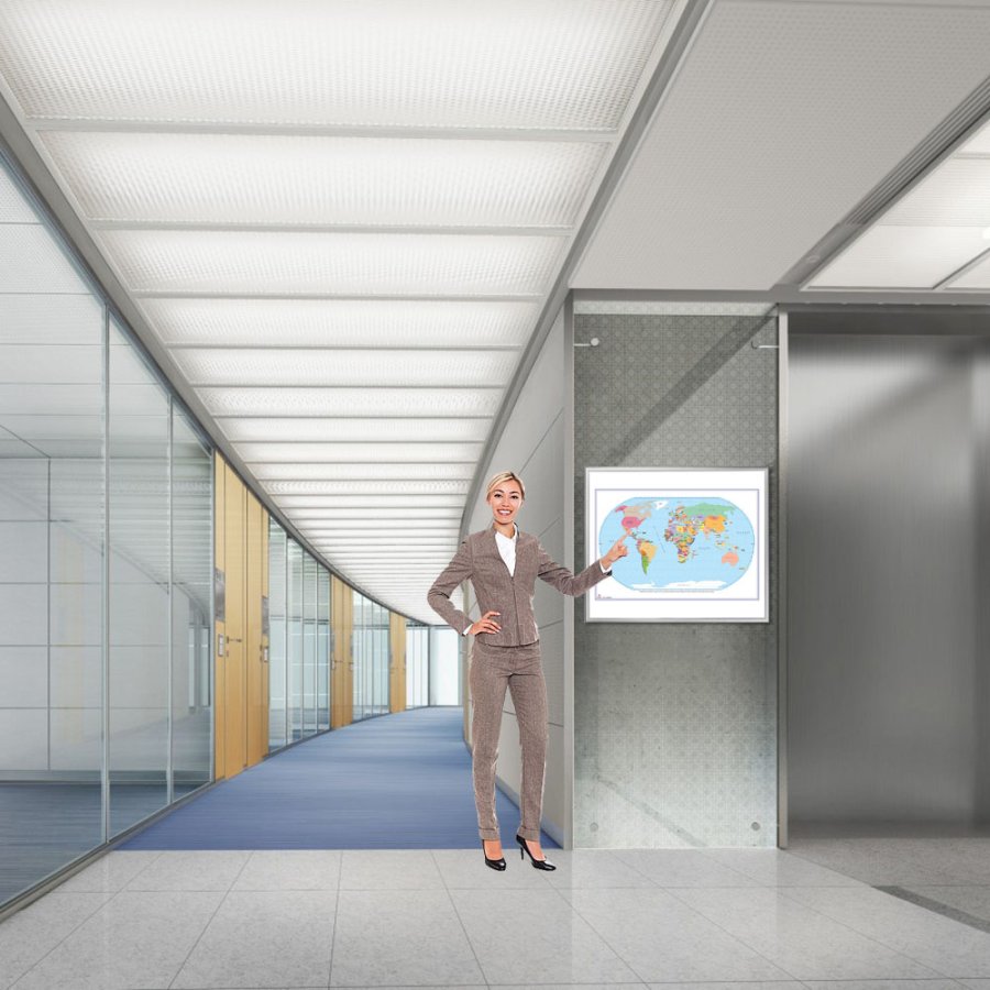 World Political Map, 120x100cm