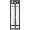 Info Module Board 16xA6 - Charcoal, RAL 7016 #1