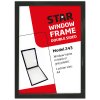 Double Sided Window Frame A4 Plast, Black #5
