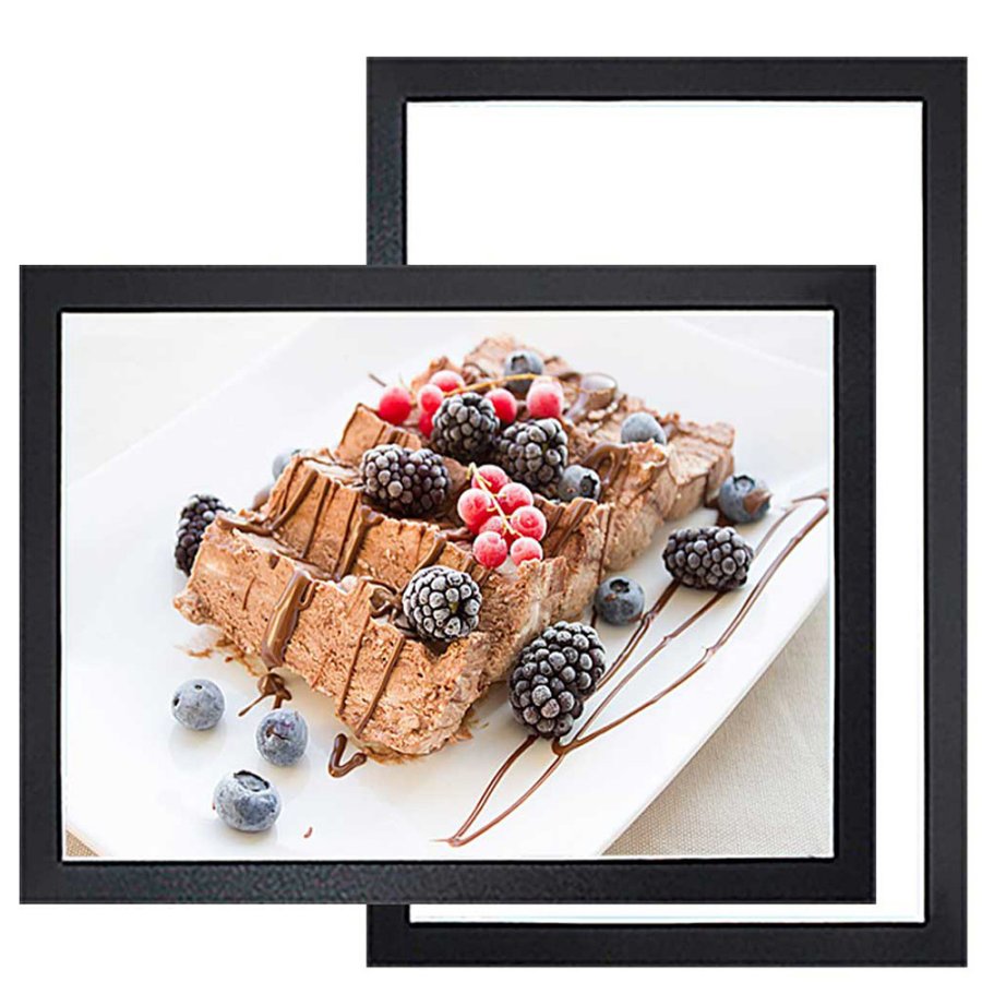 Self-adhesive Poster Frame, plast with magnetic open/close,  A4, Black