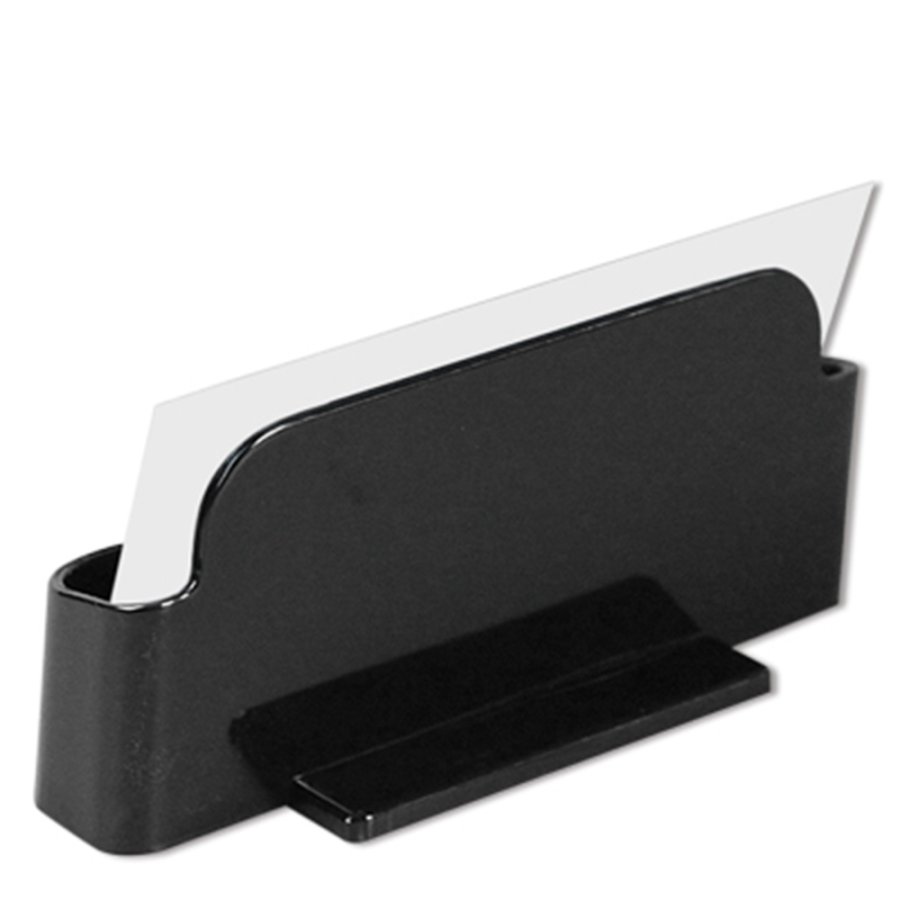 Business Card holder  - rounded -  horizontal - black