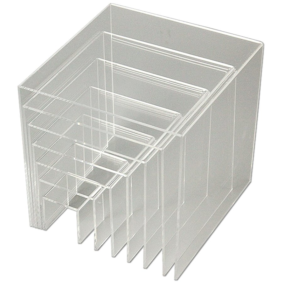 Nesting Shelves x 7, clear acrylic