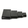 Nesting Shelves Rounded x 4, black, acrylic #4