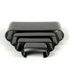 Nesting Shelves Rounded x 4, black, acrylic #2