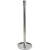 Crowd Barrier stand, silver, for rope/banner pole #1