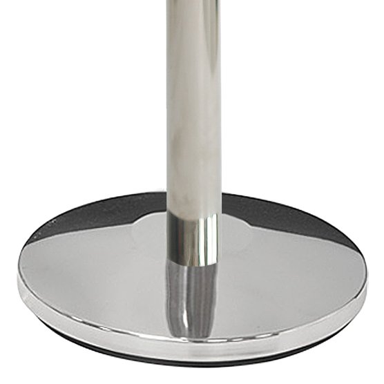 Crowd Barrier stand, silver, for rope/banner pole