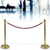Crowd Barrier Rope, Gold. Base, Pole and Top for rope #6
