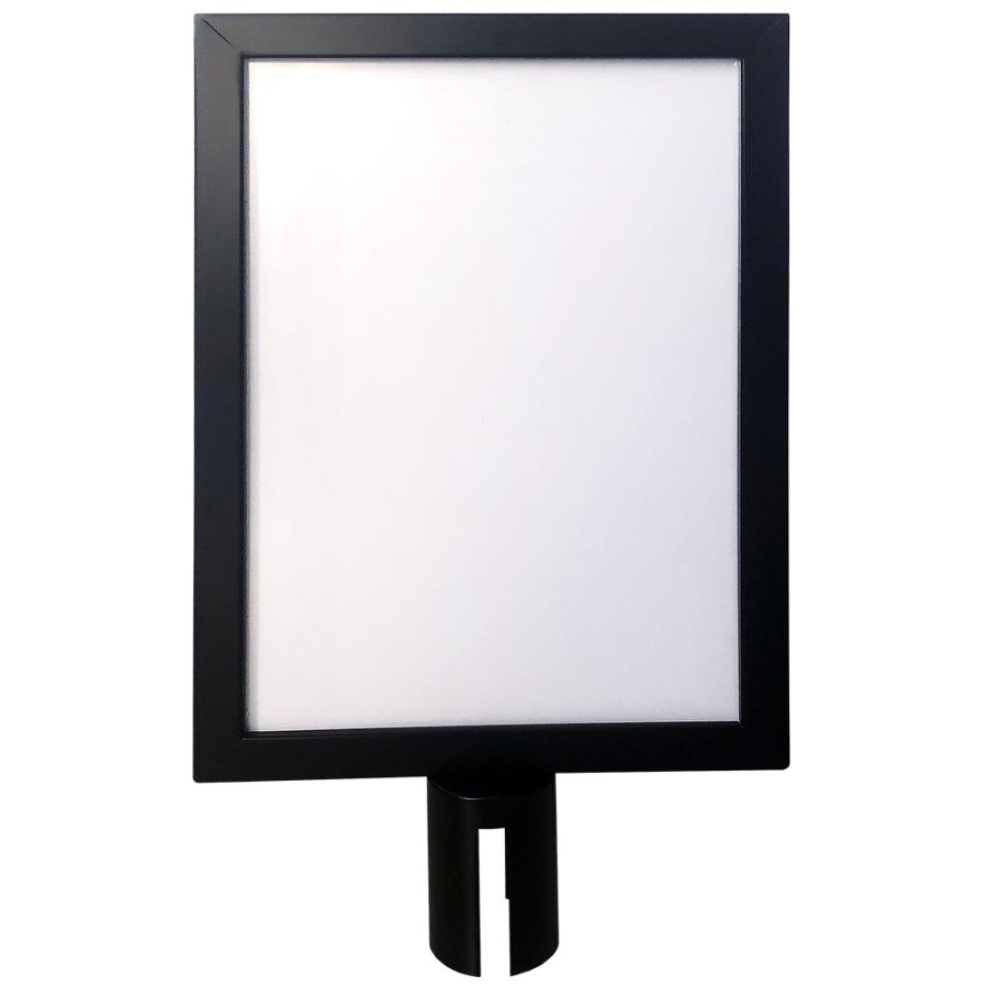 Slide-in frame for Crowd Barrier Belt system, sort, A3