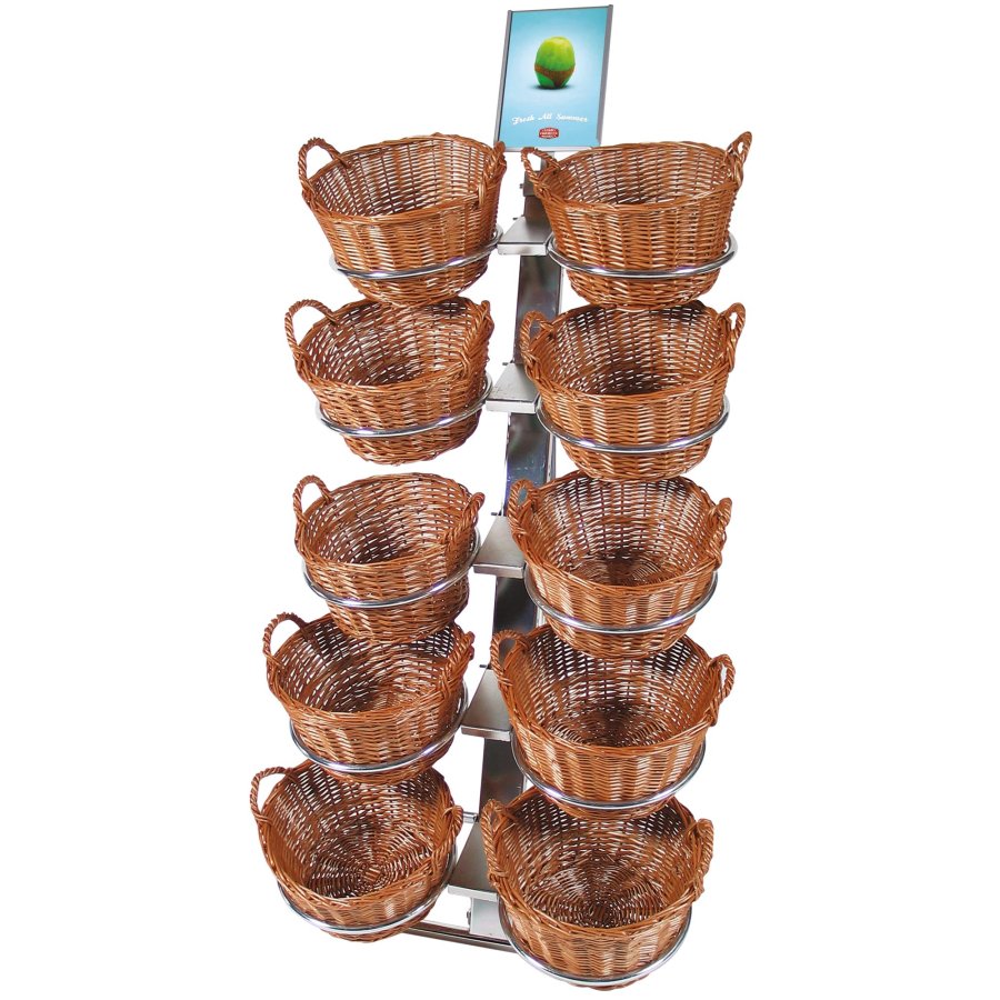 Shop Display with 10 round baskets