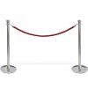 Red rope with silver hooks for Crowd Barrier stands #3