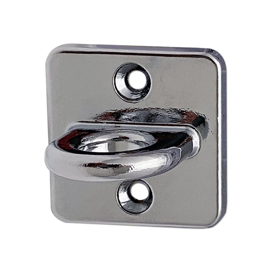 Wall fitting, silver, for Crowd Barrier rope/pole