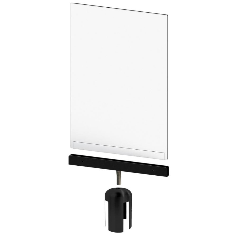 Holder for acrylic pocket, Crowd cont. - Black