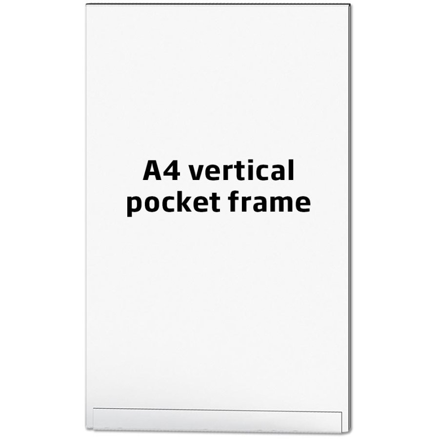 Akryl Pocket Frame, A4 vertical, for Crowd Barrier