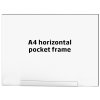 Akryl Pocket Frame, A4 horisontal, til Crowd Barrier #2