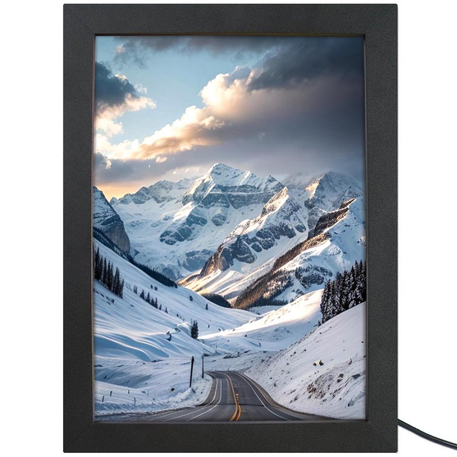 CROWN  LED OUT BOX, A3 single sided - black