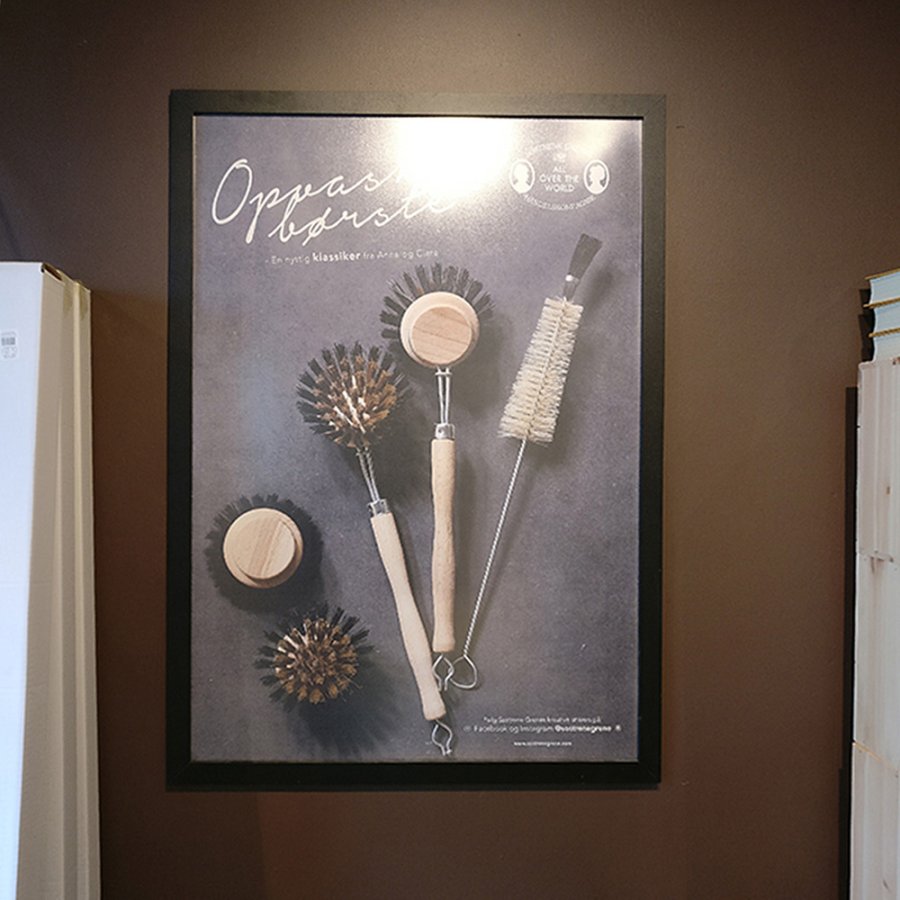 Crown snap frame, 33 mm, 100 x 140, black