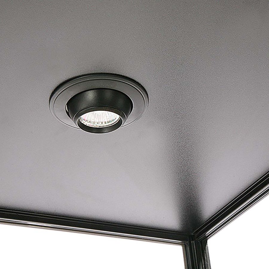 Showcase Tower Solo, black, with LED spots