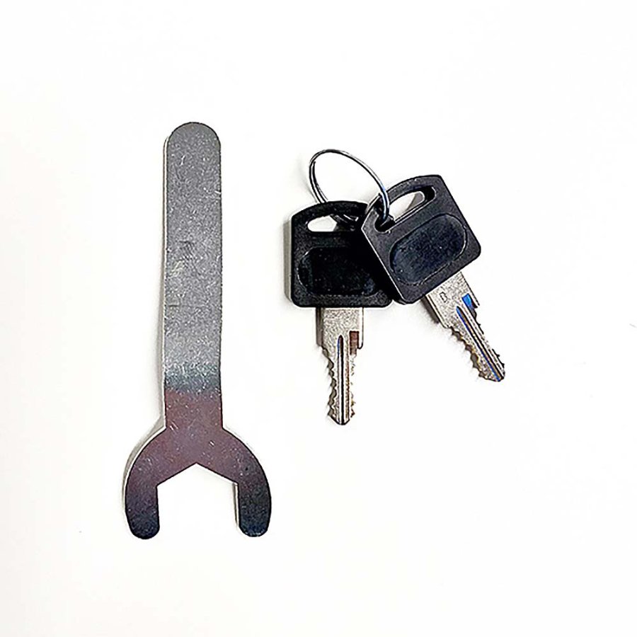 Showcase Tower Duo, black, with storage and LED spots