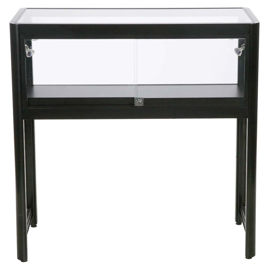 Showcase Desk Duo, black, with LED spots