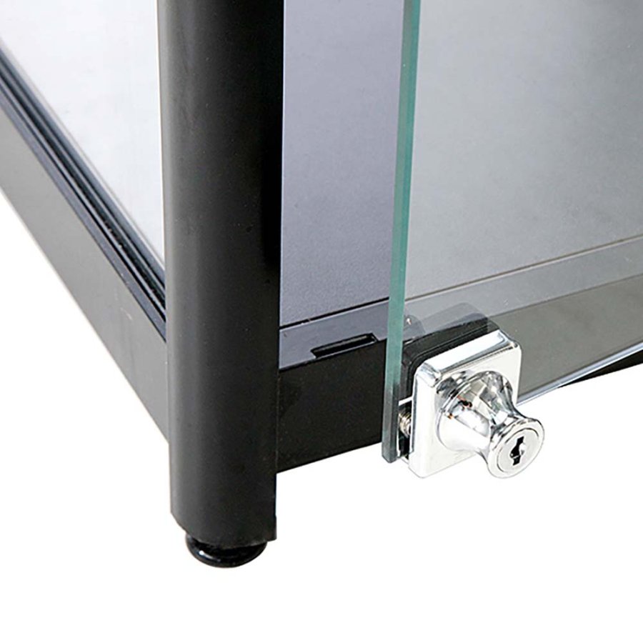 Showcase Counter Solo, black, with LED spots