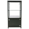 Showcase Counter Solo, blackt, with storage and LED spots #3