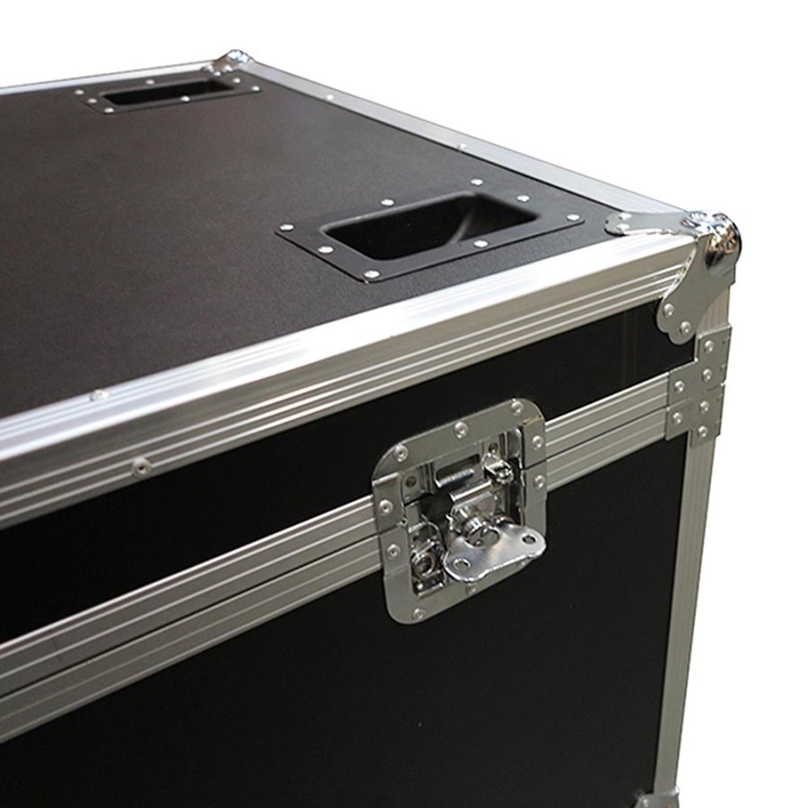 Transport Flight Case, Small, black box with 4 wheels