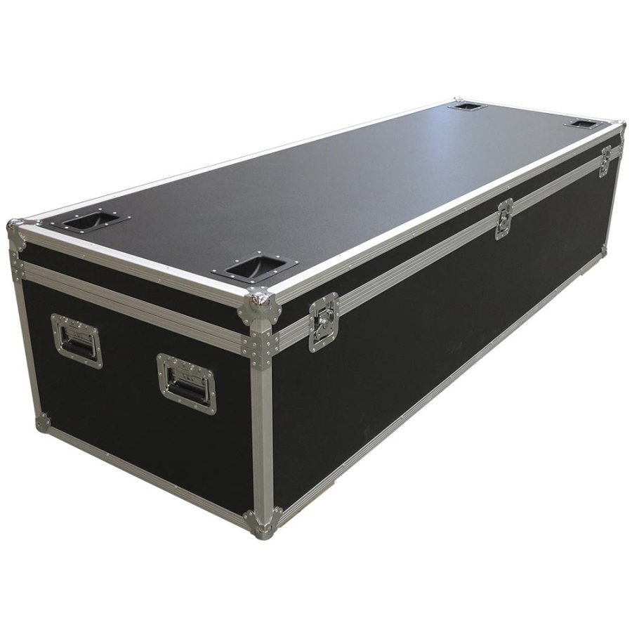 Transport Flight Case, Large, black box with 4 wheels