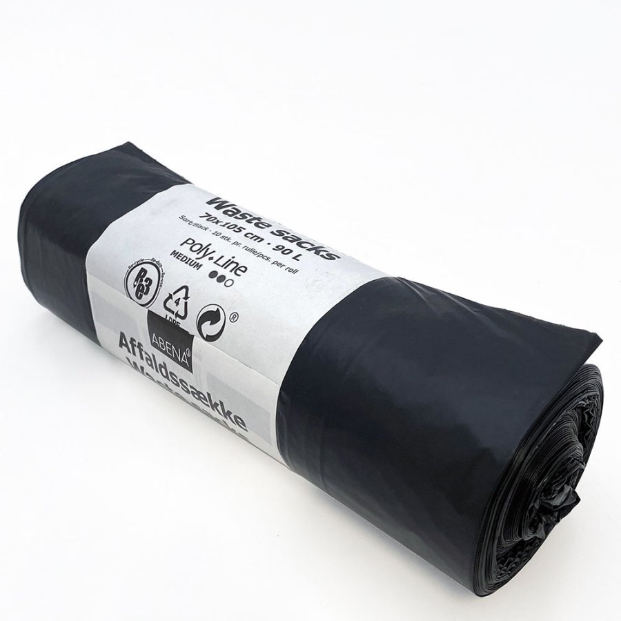 Big plastic bags 90 L for Big Waste Bin (art. 6750, 6755, 6756, 6751) (10 pcs./roll)