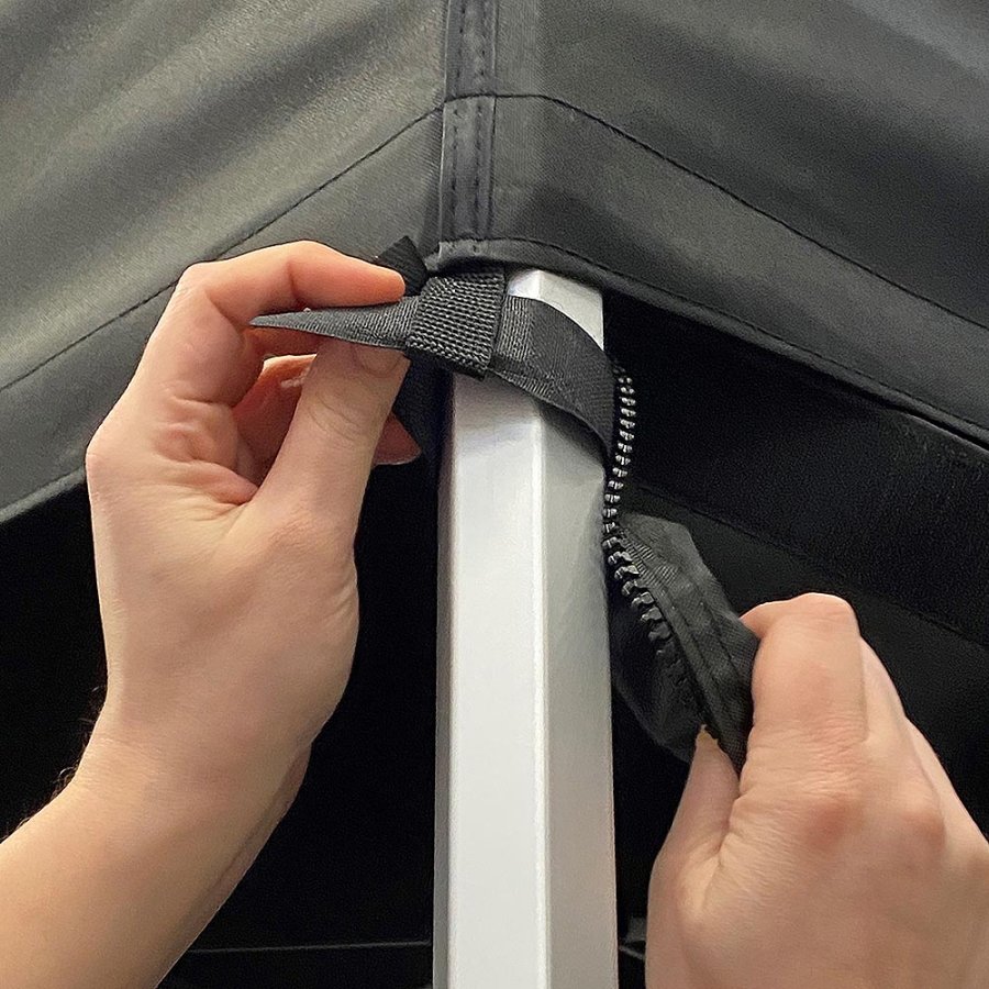 Side cover for Event Tent Lux 3 x 3 m, black