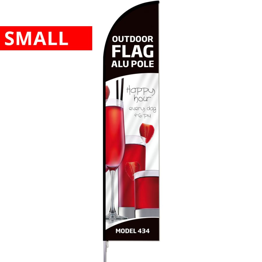 Outdoor Flag, alu pole, Small