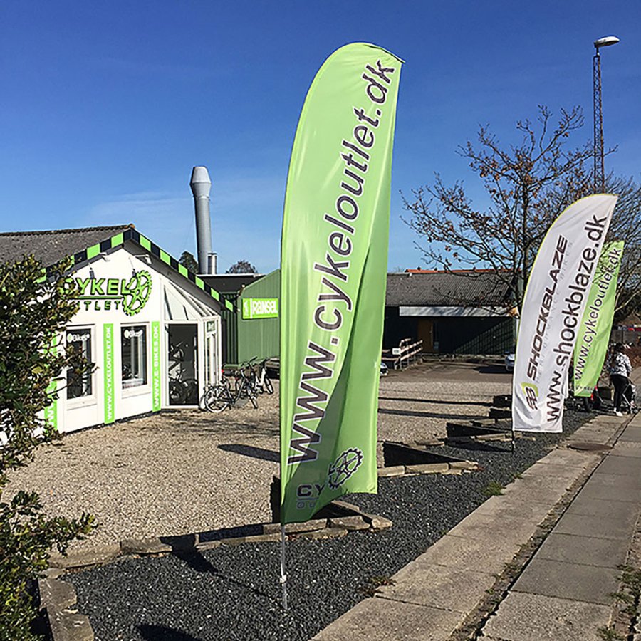 Outdoor Flag, alu pole, Large